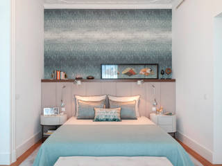 Liberdade, Ana Rita Soares- Design de Interiores Ana Rita Soares- Design de Interiores غرفة النوم الرئيسية