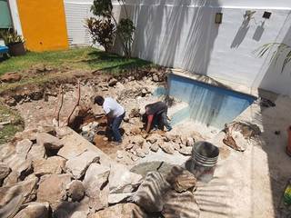 Remodelacion y ampliacion de piscina en acabado Chukum, CHICHéN - Pasta de Chukum - Acabado Maya con elegancia y originalidad CHICHéN - Pasta de Chukum - Acabado Maya con elegancia y originalidad Albercas naturales