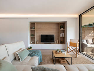 Reforma "Travessera de les Corts II", Sincro Sincro Scandinavian style living room