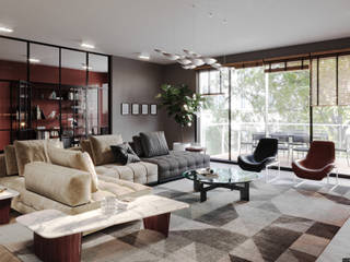 Wohnen und Arbeiten, GRIFFEL 3D DESIGN GRIFFEL 3D DESIGN Modern living room