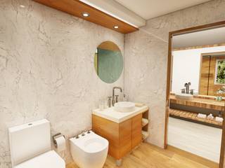 Diseño de baño A-P, Group Arquitectura Group Arquitectura ห้องน้ำ