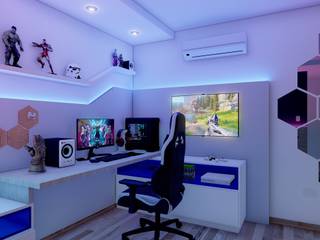 Diseño de dormitorio gamer M-L, Group Arquitectura Group Arquitectura 작은 침실