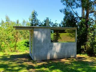 Sauna en el bosque, MG arquitectos asturias MG arquitectos asturias 桑拿
