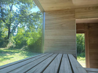 Sauna en el bosque, MG arquitectos asturias MG arquitectos asturias サウナ