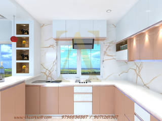 Modular kitchen designer in Patna, The Artwill Constructions & Interior The Artwill Constructions & Interior 置入式廚房