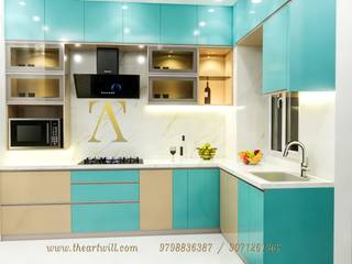 Modular kitchen designer in Patna, The Artwill Constructions & Interior The Artwill Constructions & Interior Cucina attrezzata