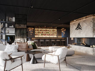 Interior visualization of a luxurious hotel in the mountains of Upper Austria, Render Vision Render Vision Other spaces