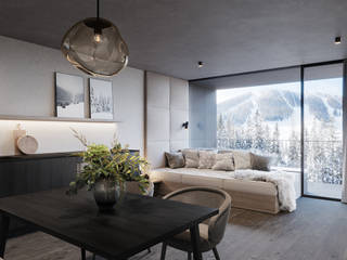 Interior visualization of a luxurious hotel in the mountains of Upper Austria, Render Vision Render Vision Other spaces