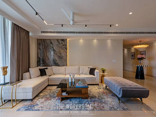 Luxury Apartment at M3M Golf Estate, The Workroom The Workroom Nowoczesny salon