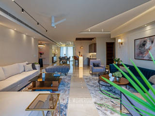 Luxury Apartment at M3M Golf Estate, The Workroom The Workroom Salas de estilo moderno