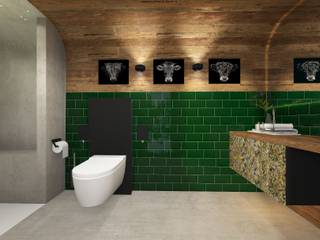 Ein Bad in einer Horse Box., Baddesign Tanja Maier Baddesign Tanja Maier Eclectic style bathroom