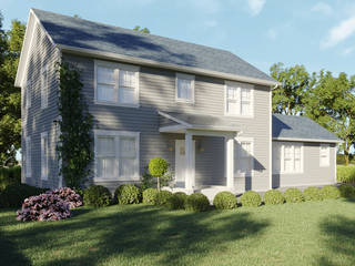 Private residence exterior Design and 3D Rendering, Vrender company Vrender company Country house