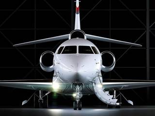 Falcon 8X Dassault // France |Türkiye, 2021/2022 , Gokhan Erdogan Mimarlık Ofisi Gokhan Erdogan Mimarlık Ofisi Mediterranean style corridor, hallway and stairs