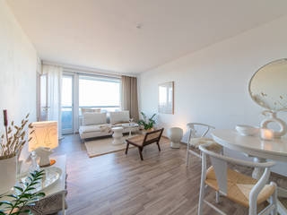 APARTMENT HOME STAGING - Natürlich Wohnen, Münchner home staging AGENTUR GESCHKA Münchner home staging AGENTUR GESCHKA 客廳