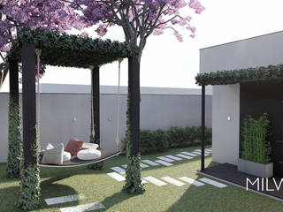 RESIDÊNCIA PINOTT | Jardim | Interlagos, Vila Velha - ES | 2020, MILWARD ARQUITETURA MILWARD ARQUITETURA Interior garden