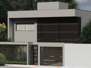 RESIDÊNCIA INC | Fachada Frontal e Volumetria | Praia das Gaivotas, Vila Velha - ES | 2020, MILWARD ARQUITETURA MILWARD ARQUITETURA Single family home