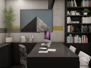 RESIDÊNCIA ARD | Home Office | 2020, MILWARD ARQUITETURA MILWARD ARQUITETURA Modern Study Room and Home Office