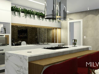 RESIDÊNCIA INGB | Cozinha | Jardim La Salle, Toledo - PR | 2021, MILWARD ARQUITETURA MILWARD ARQUITETURA Kitchen units