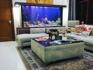 "Buddha" themed Custom Aquarium., Aquarist - Custom Aquariums Aquarist - Custom Aquariums غرفة المعيشة