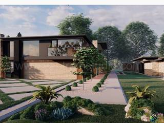 3d exterior rendering services of Swinfen Villa by architectural design studio, Miami, Florida, Yantram Animation Studio Corporation Yantram Animation Studio Corporation Parcelas de agrado