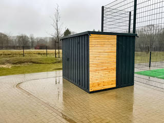 Gardenboxxen und Einhausung für Schule in Hamburg, Siebau Raumsysteme GmbH & Co KG Siebau Raumsysteme GmbH & Co KG Storage room