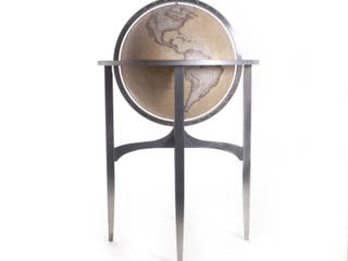 50cm Hand Painted Floor Standing Globe, Bellerby and Co Globemakers Bellerby and Co Globemakers ห้องทำงาน/อ่านหนังสือ