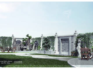 landscap, مهندس معمارى حر مهندس معمارى حر Giardino interno