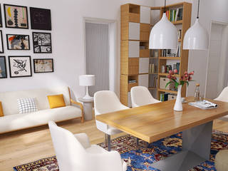 Viel Stauraum für Wohnzimmer & Schlafzimmer, Anna Bergner Interior Design Anna Bergner Interior Design Moderne Wohnzimmer