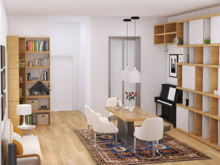 Viel Stauraum für Wohnzimmer & Schlafzimmer, Anna Bergner Interior Design Anna Bergner Interior Design Moderne Wohnzimmer