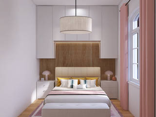 Viel Stauraum für Wohnzimmer & Schlafzimmer, Anna Bergner Interior Design Anna Bergner Interior Design Moderne Wohnzimmer