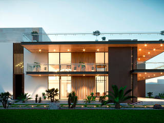 PROYECTO VILLA ALKALIL, A&L Arquitectos A&L Arquitectos リゾートハウス