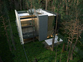 PROYECTO CABAÑA JB, A&L Arquitectos A&L Arquitectos Log cabin