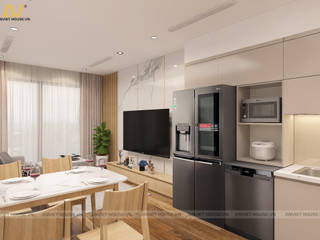 Interior design and construction of Vinhomes Symphony apartment - Anh Thang, Anviethouse Anviethouse Other spaces