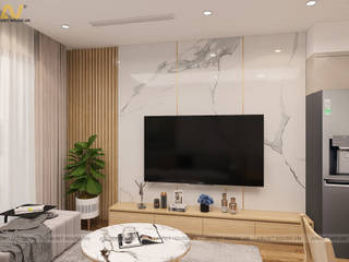 Interior design and construction of Vinhomes Symphony apartment - Anh Thang, Anviethouse Anviethouse Other spaces