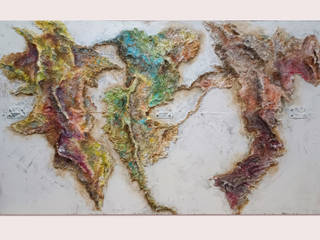 Mappa geologica astratta, Umunnu Umunnu Pareti & Pavimenti in stile moderno