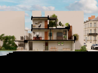 Casa Allende, Decumano Arquitectos Decumano Arquitectos Дома на одну семью