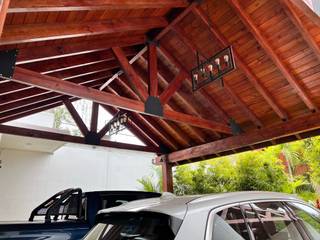 Cochera, Casas y cabañas de Madera -GRUPO CONSTRUCTOR RIO DORADO (MRD-TADPYC) Casas y cabañas de Madera -GRUPO CONSTRUCTOR RIO DORADO (MRD-TADPYC) Carport