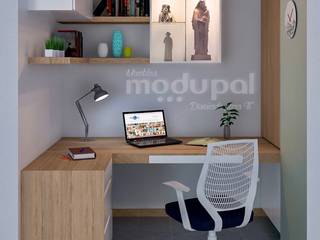 CENTRO DE ESTUDIO., MUEBLES MODUPAL MUEBLES MODUPAL Estudios y oficinas modernos