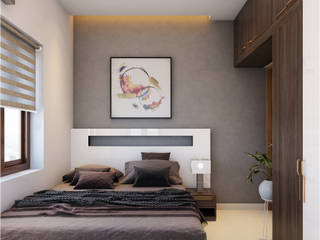 Excellent Home Interior Styles..., Monnaie Interiors Pvt Ltd Monnaie Interiors Pvt Ltd Master bedroom