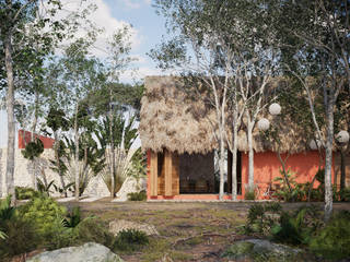 GLAMPING BACALAR, Manuel Aguilar Arquitecto Manuel Aguilar Arquitecto Bể bơi