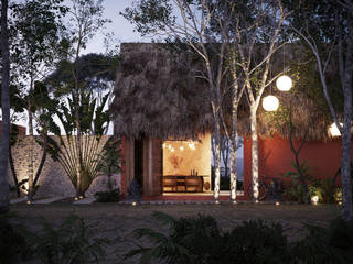 GLAMPING BACALAR, Manuel Aguilar Arquitecto Manuel Aguilar Arquitecto Piletas naturales