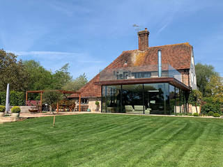Glass Farmhouse Extension, Hetreed Ross Architects Hetreed Ross Architects Rumah pedesaan