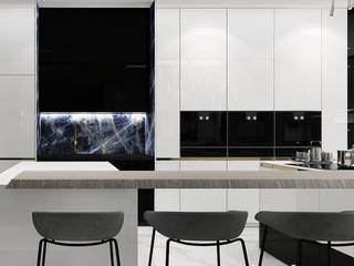 LIGHT-FILLED SPACE | Projekt nowoczesnej kuchni, ARTDESIGN architektura wnętrz ARTDESIGN architektura wnętrz Built-in kitchens