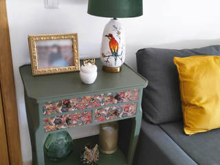 Originais e delicados - Móveis pintados com flores, Casa Velha-Móveis com História Casa Velha-Móveis com História Living room Green