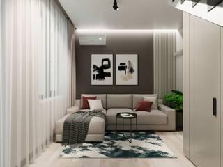 Duplex Apartment Design, PRIVATE DESIGN PRIVATE DESIGN Salas modernas