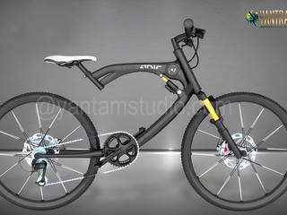 3D Product Rendering of a Track Bike in Austin, Texas by Yantram 3D Product Modeling Studio, Yantram Architectural Design Studio Corporation Yantram Architectural Design Studio Corporation Kapal Pesiar & Jet Modern