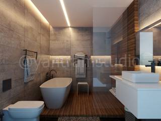 3D Architectural Animation Services to Modern Home by Yantram Architectural Design Studio, Ahmedabad, Yantram Architectural design studio Yantram Architectural design studio Kleines Haus