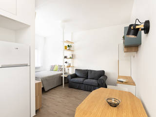 Studio apartment, LAURA BAFFETTI ARCHITETTO LAURA BAFFETTI ARCHITETTO アパートメント