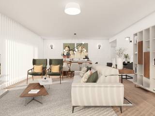 Projeto Quinta dos Alcoutins, Ginkgo Design Studio Ginkgo Design Studio Modern Living Room