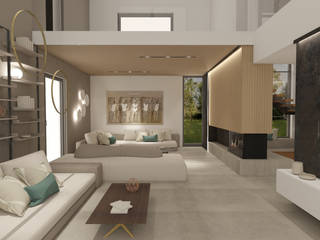 Villa a Gallarate, Fog Interiors Fog Interiors Living room